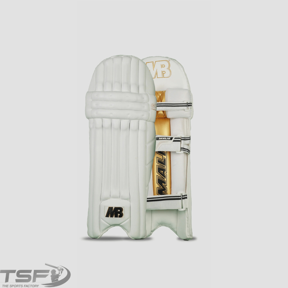 MB Malik Gold Platinium Cricket Pads