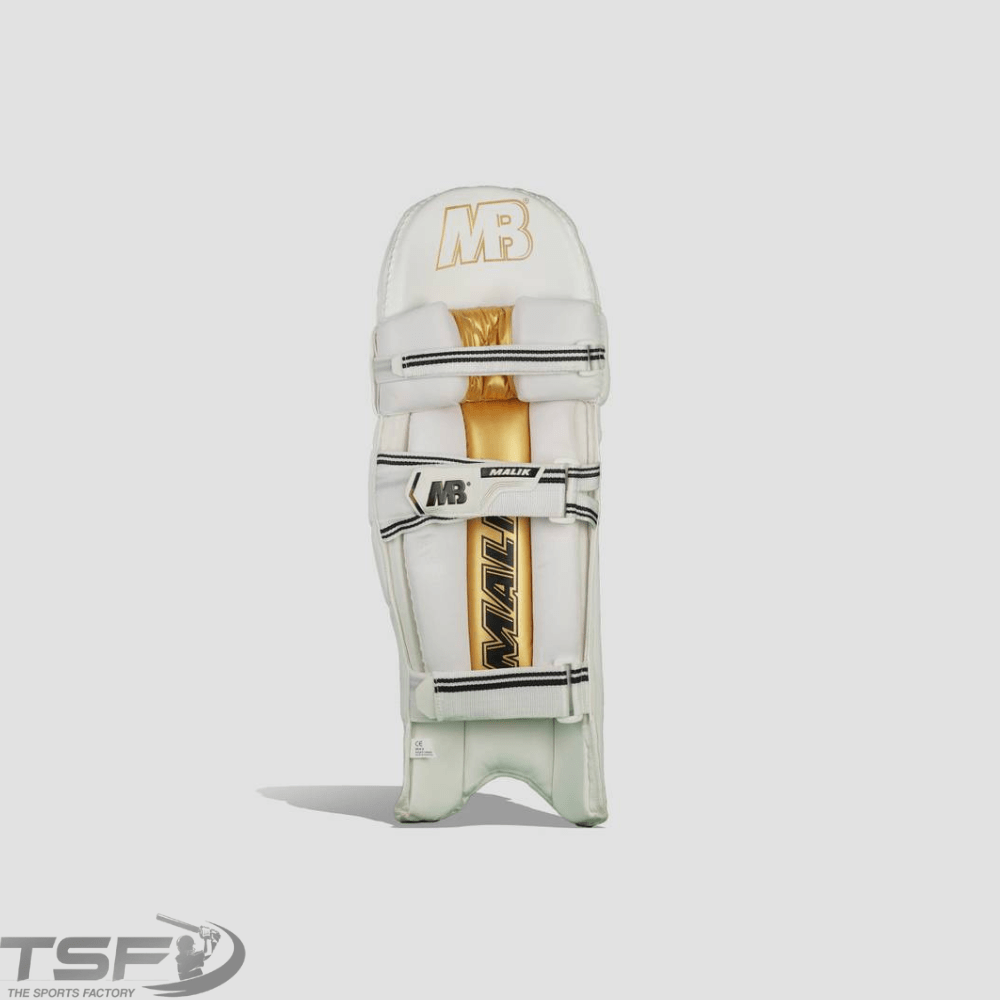 MB Malik Gold Platinium Cricket Pads