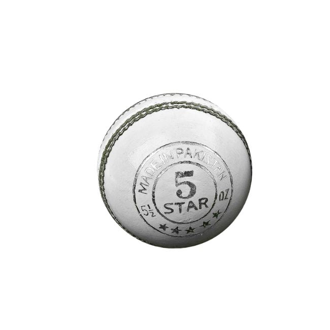 HS 5 Star Cricket Ball (White)
