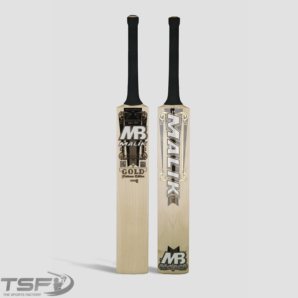 MB Malik Platinum Gold Edition Cricket Bat